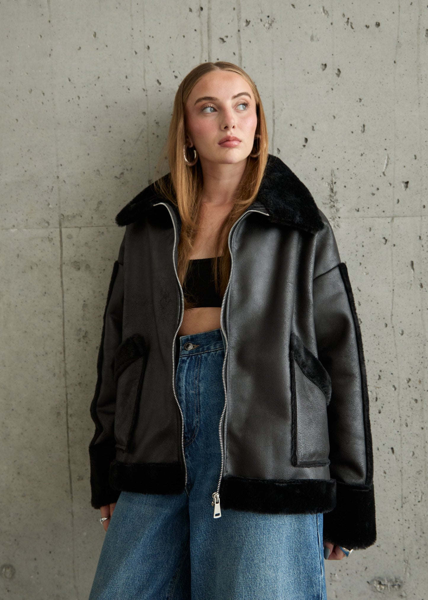 Gaiia Vintage Shearling Jacket