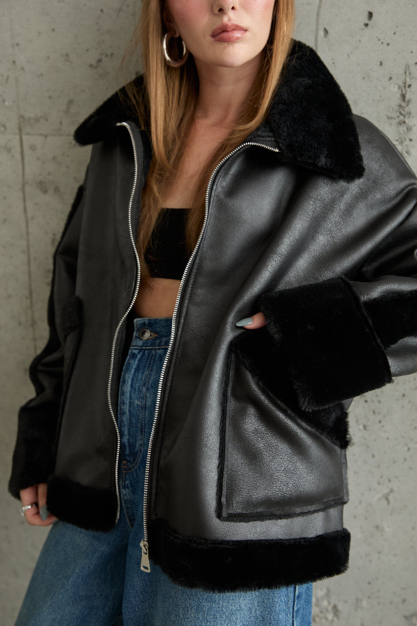 Gaiia Vintage Shearling Jacket