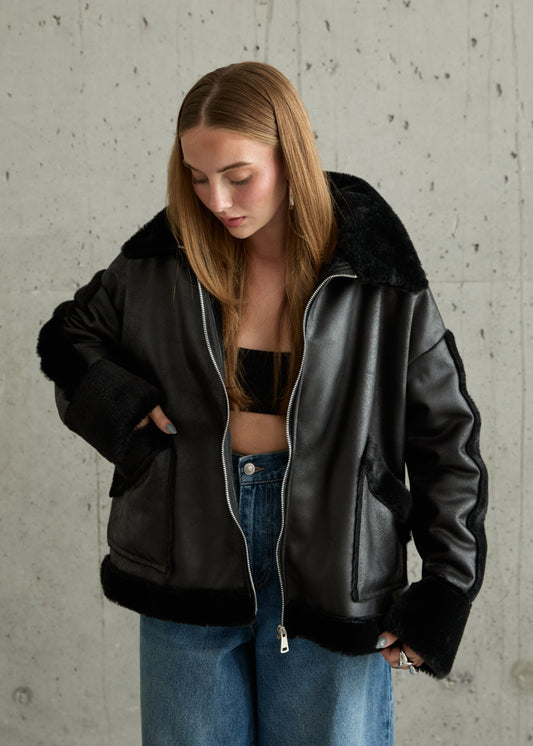 Gaiia Vintage Shearling Jacket