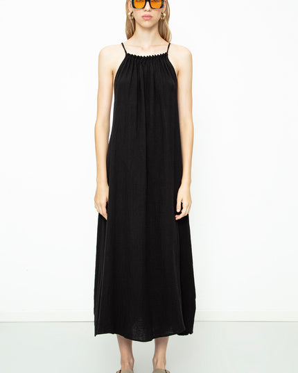 Cotton Beaded Maxi Dress