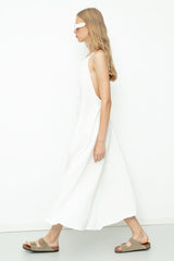 Gaiia Cotton Beaded Maxi Dress