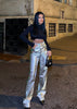 Silver High Waist Trouser