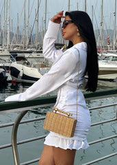 Gaiia Tahlia Shirt Collar Mini Dress