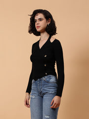 Gaiia Pullover With Heart Buttons