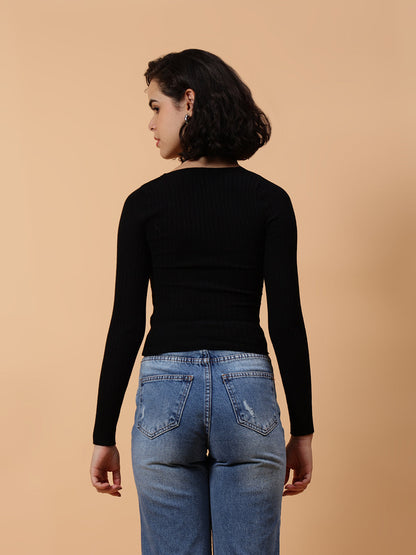 Gaiia Pullover With Heart Buttons