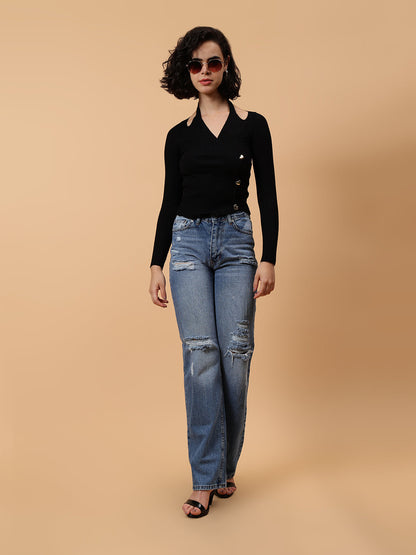 Gaiia Pullover With Heart Buttons