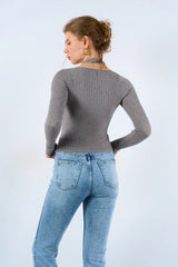 Gaiia Pullover With Heart Buttons