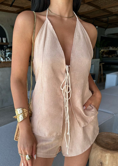 Gaiia Candida Linen Co-Ord Set