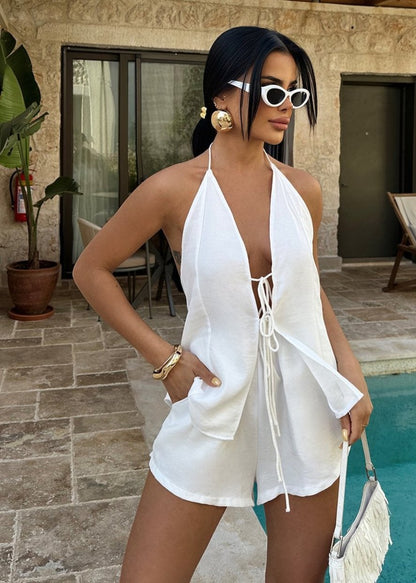 Gaiia Candida Linen Co-Ord Set