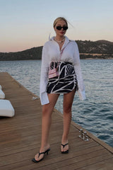 Gaiia Mini Slit Skirt