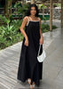 Halter Neck Black Long Amanda Dress