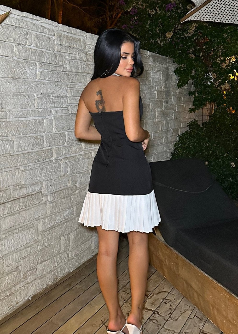 Gaiia Sweetheart Neckline Strapless Mini Dress - Black