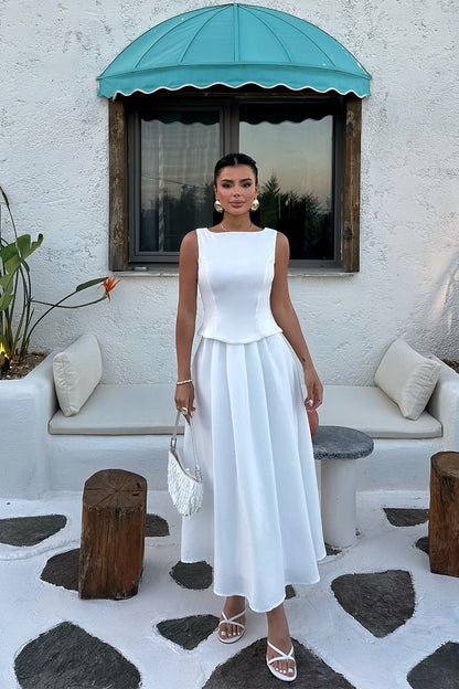 Gaiia Tank Top With Long Skirt