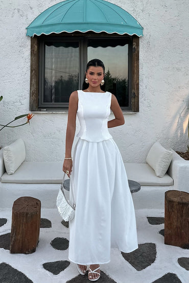 Gaiia Tank Top With Long Skirt