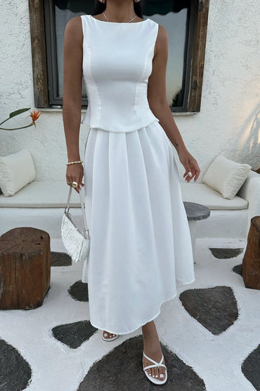 Gaiia Tank Top With Long Skirt - GAIIA