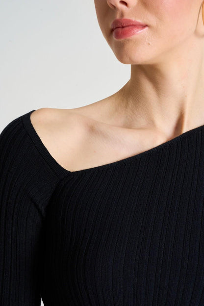 Gaiia Asymmetrical Collar Blouse