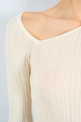 Gaiia Asymmetrical Collar Blouse