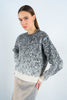 Gradient Fuzzy Crewneck Sweater