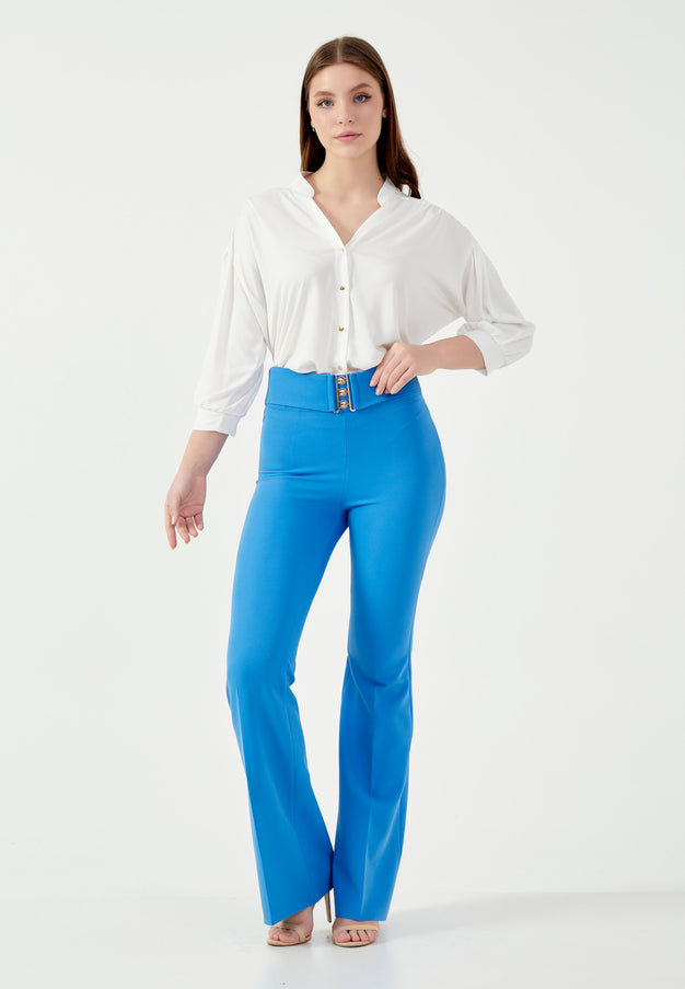 High Waist Wide Leg Comfort Pant