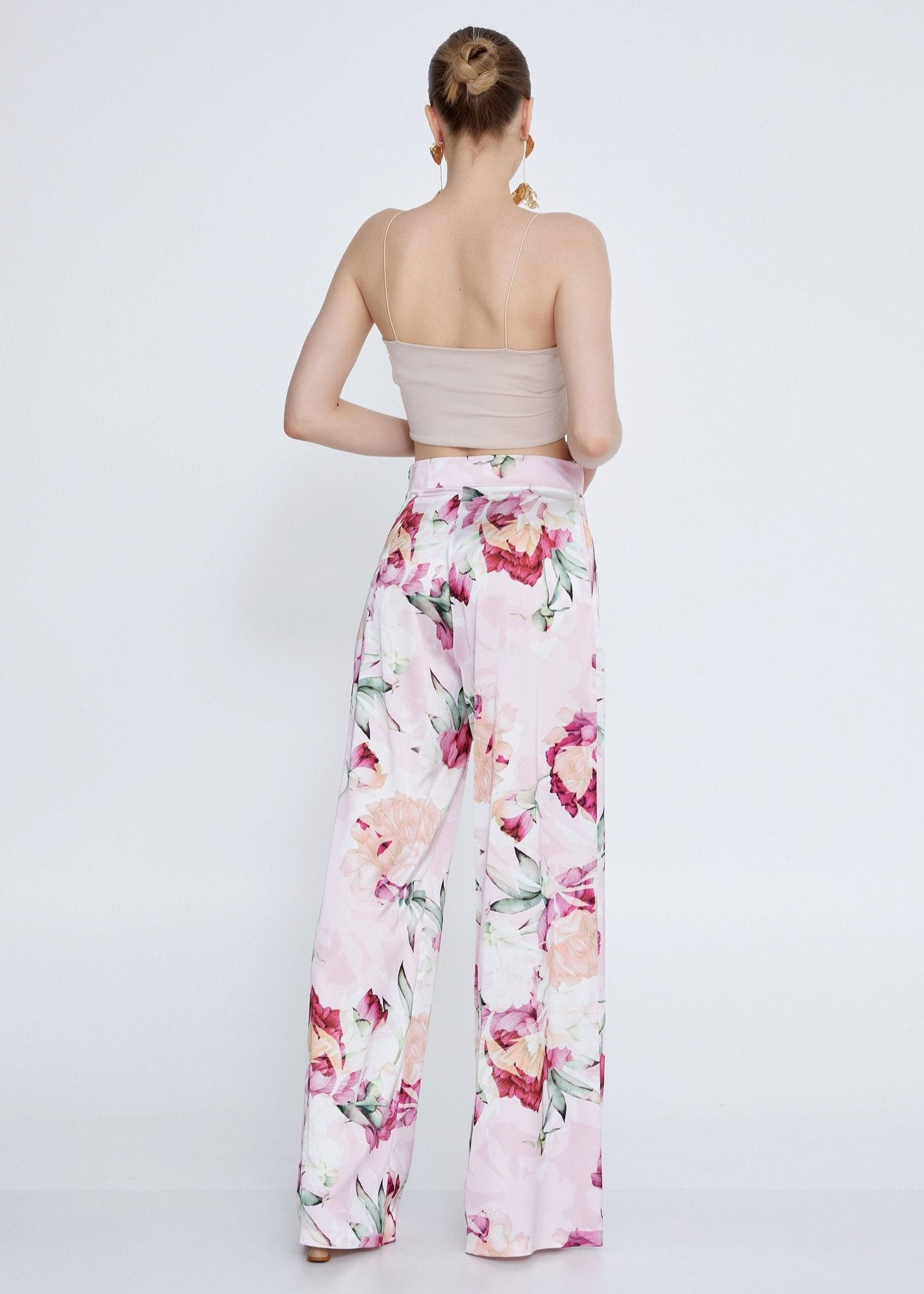 Gaiia Floral Print Straight Pant