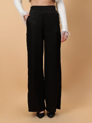 Gaiia Zebra Stripe Wide Leg Pants