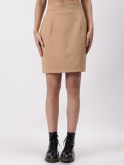 Gaiia Solid Mini Skirt