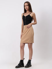 Solid Mini Skirt