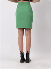 Solid Mini Skirt