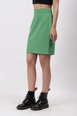 Solid Mini Skirt