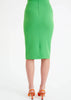 Knee Length Solid Color Skirt