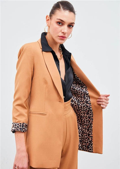 Gaiia Solid Two Pocket Blazer