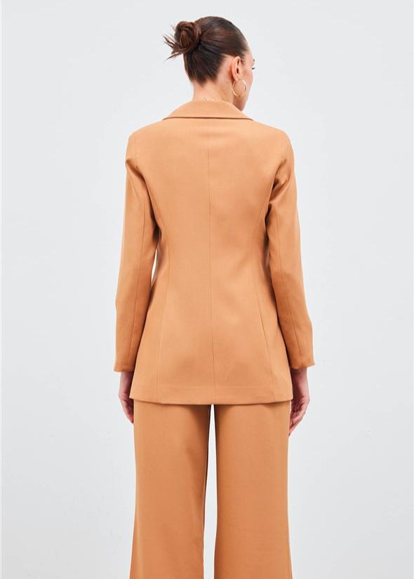 Gaiia Solid Two Pocket Blazer