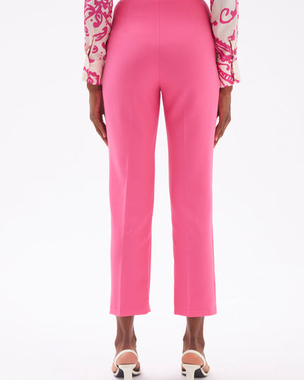 Solid Color Trouser With Crease