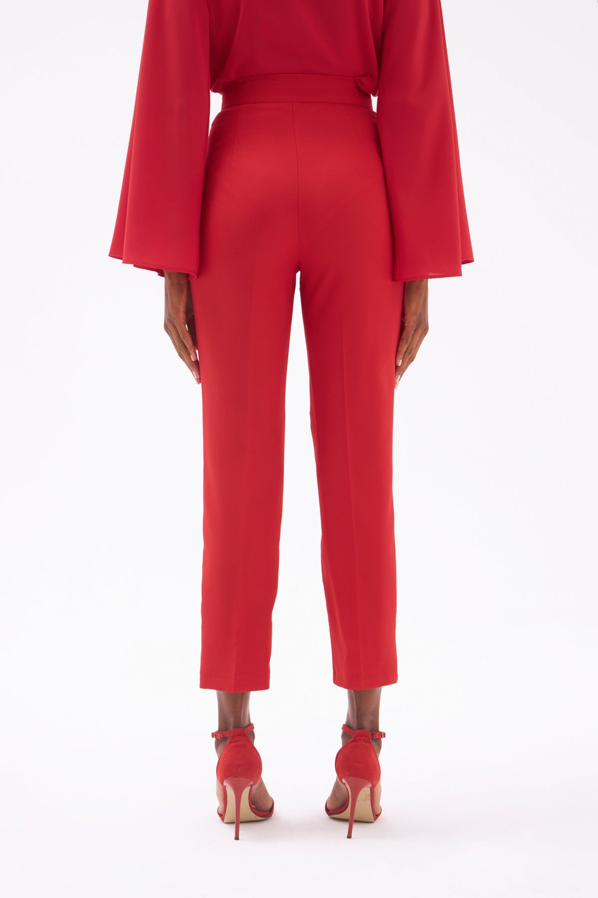 Gaiia Solid Color Trouser With Crease