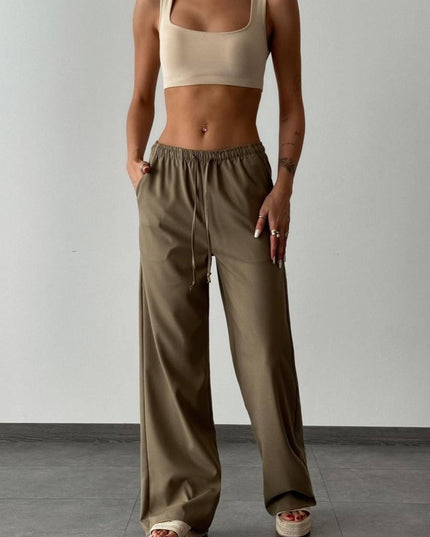 Women Elasticated Wide Leg Pants