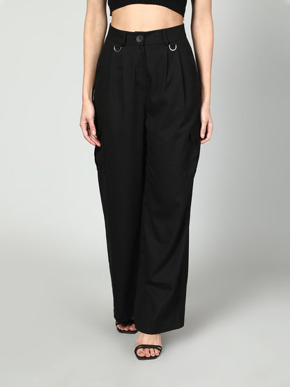 Gaiia Cropped Zipper Jacket With Cargo Pants