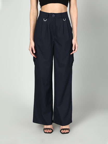 Gaiia Cropped Zipper Jacket With Cargo Pants