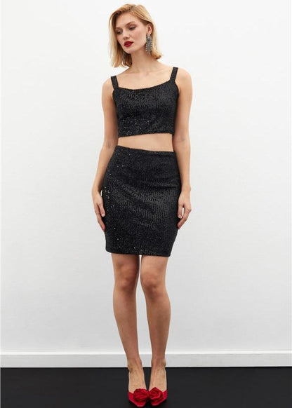 Gaiia Blingy Sequin Top