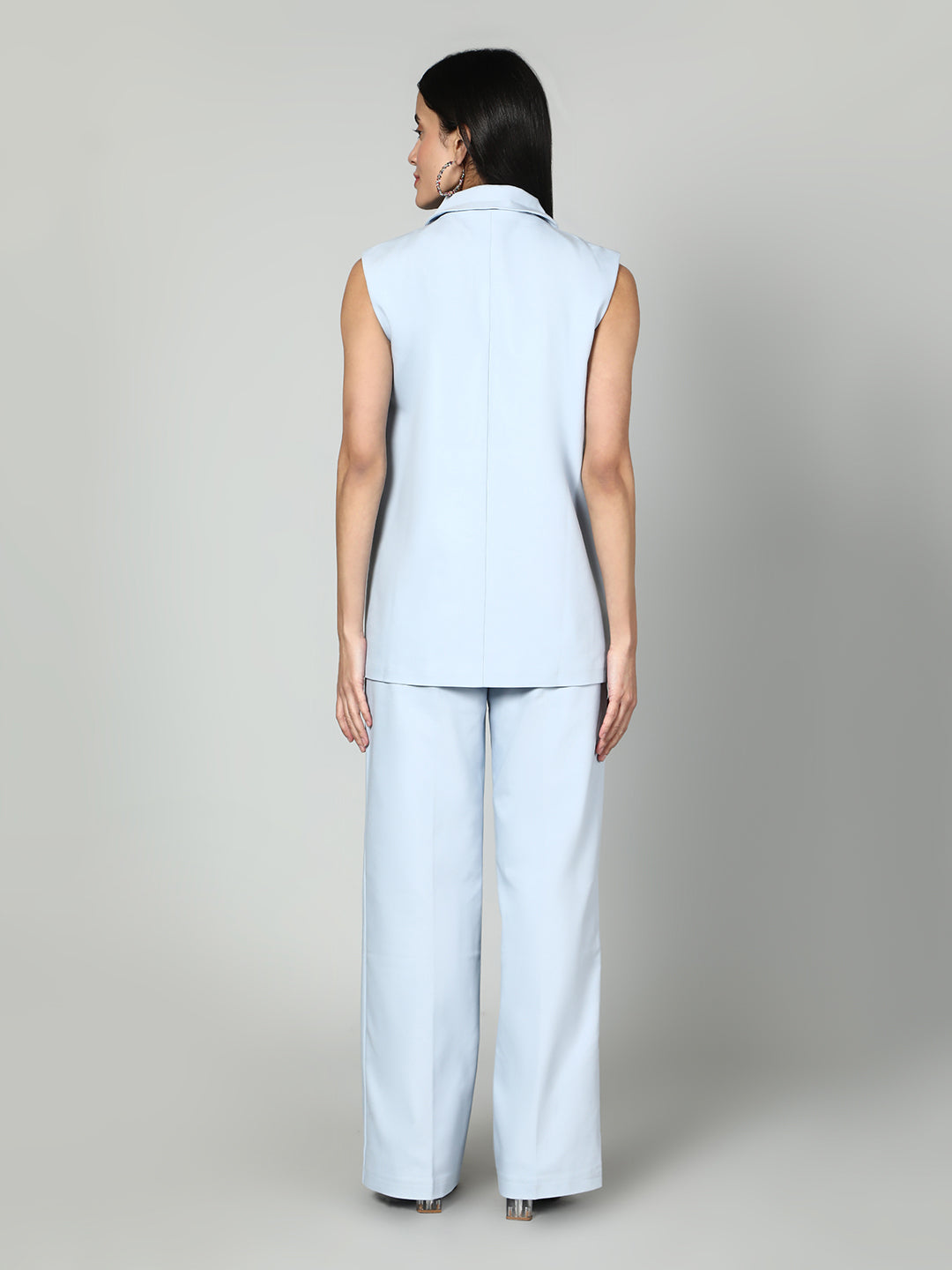 Gaiia Sleevless Blazer And Trouser Set