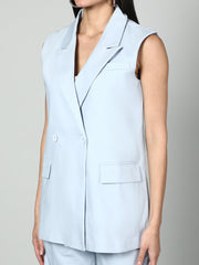 Gaiia Sleevless Blazer And Trouser Set