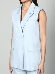 Sleevless Blazer and Trouser Set