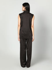 Gaiia Sleevless Blazer And Trouser Set