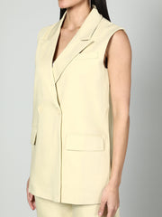 Gaiia Sleevless Blazer And Trouser Set