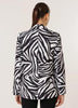 Satin Zebra Print Blazer