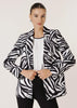 Satin Zebra Print Blazer