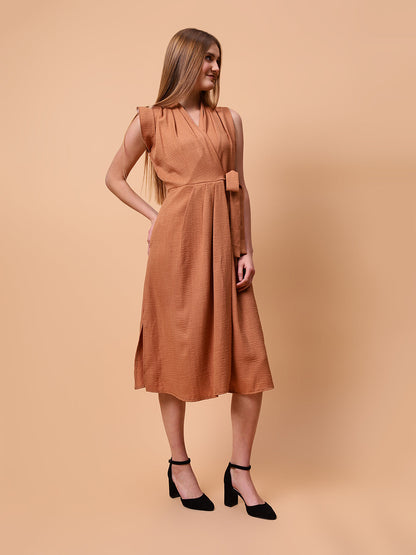 Gaiia Sleeveless Wrap Around Dress