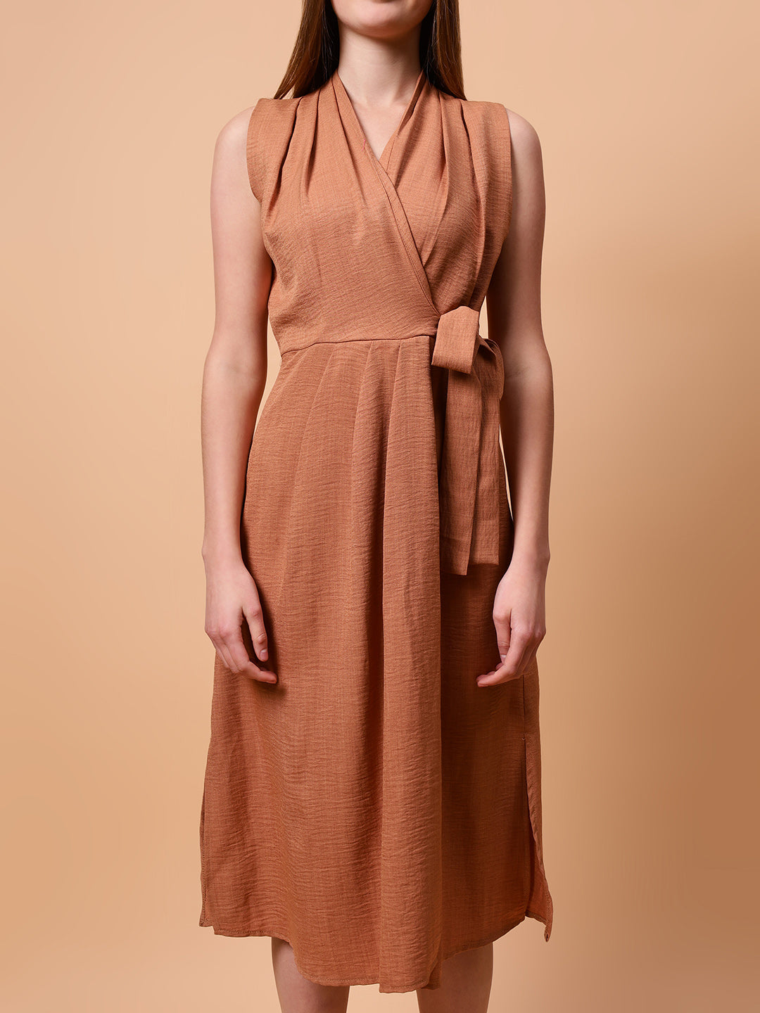 Gaiia Sleeveless Wrap Around Dress