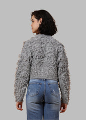 Gaiia Cosy Solid Colour Furry Pullover
