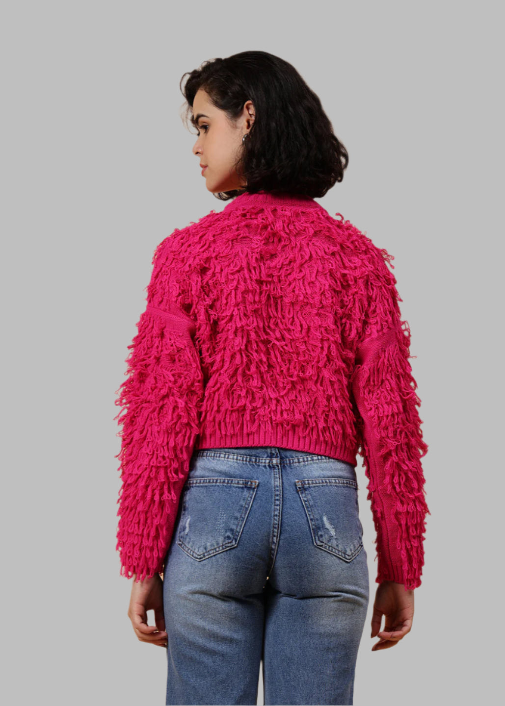 Gaiia Cosy Solid Colour Furry Pullover
