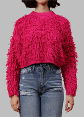 Gaiia Cosy Solid Colour Furry Pullover